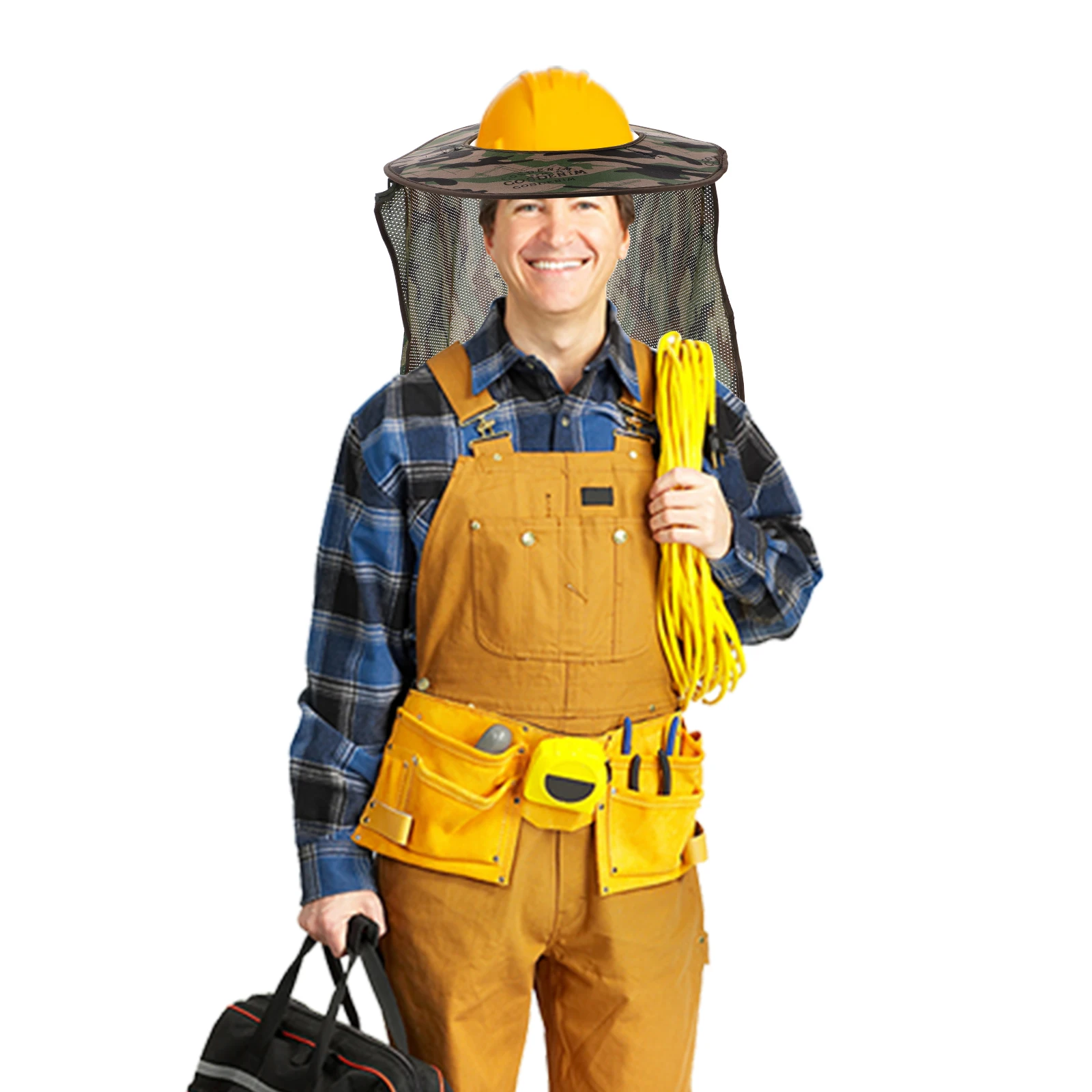 

1PC Sun Shade Visor for Hard Hat Safety UV Breathable Mesh Curtain Wide Brim Neck Cover Adjustable Hardhat