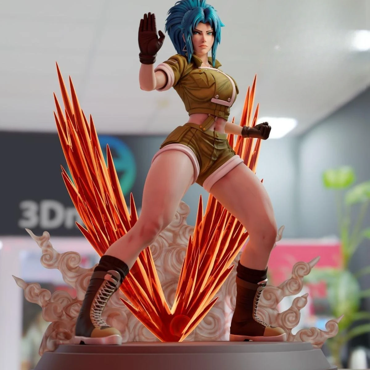 Fighter King Quean 3D Printed Mini White Model DIY Coloring Self-assembly Figurines Miniatures Decoration Crafts Gifts