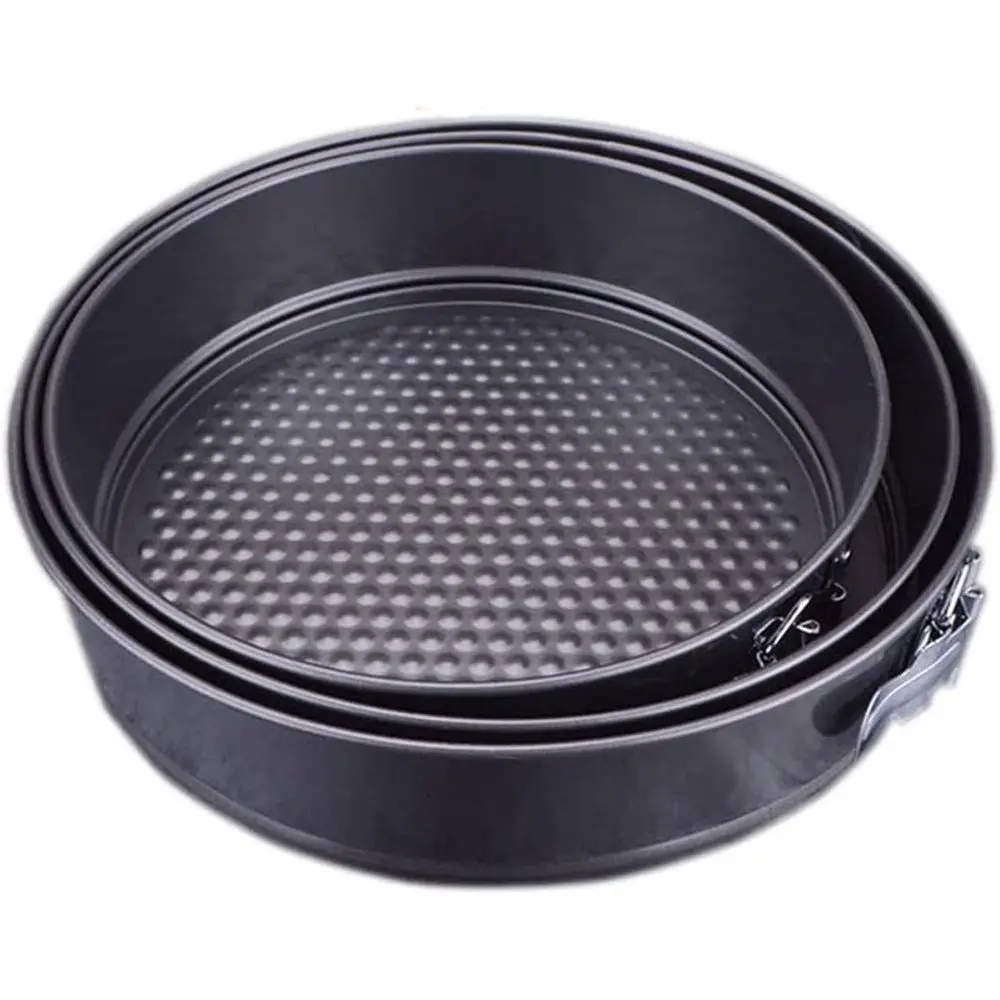 

Non-Stick Carbon Steel Round & Square Cake Pans with Removable Bottom, Large Size, Color B