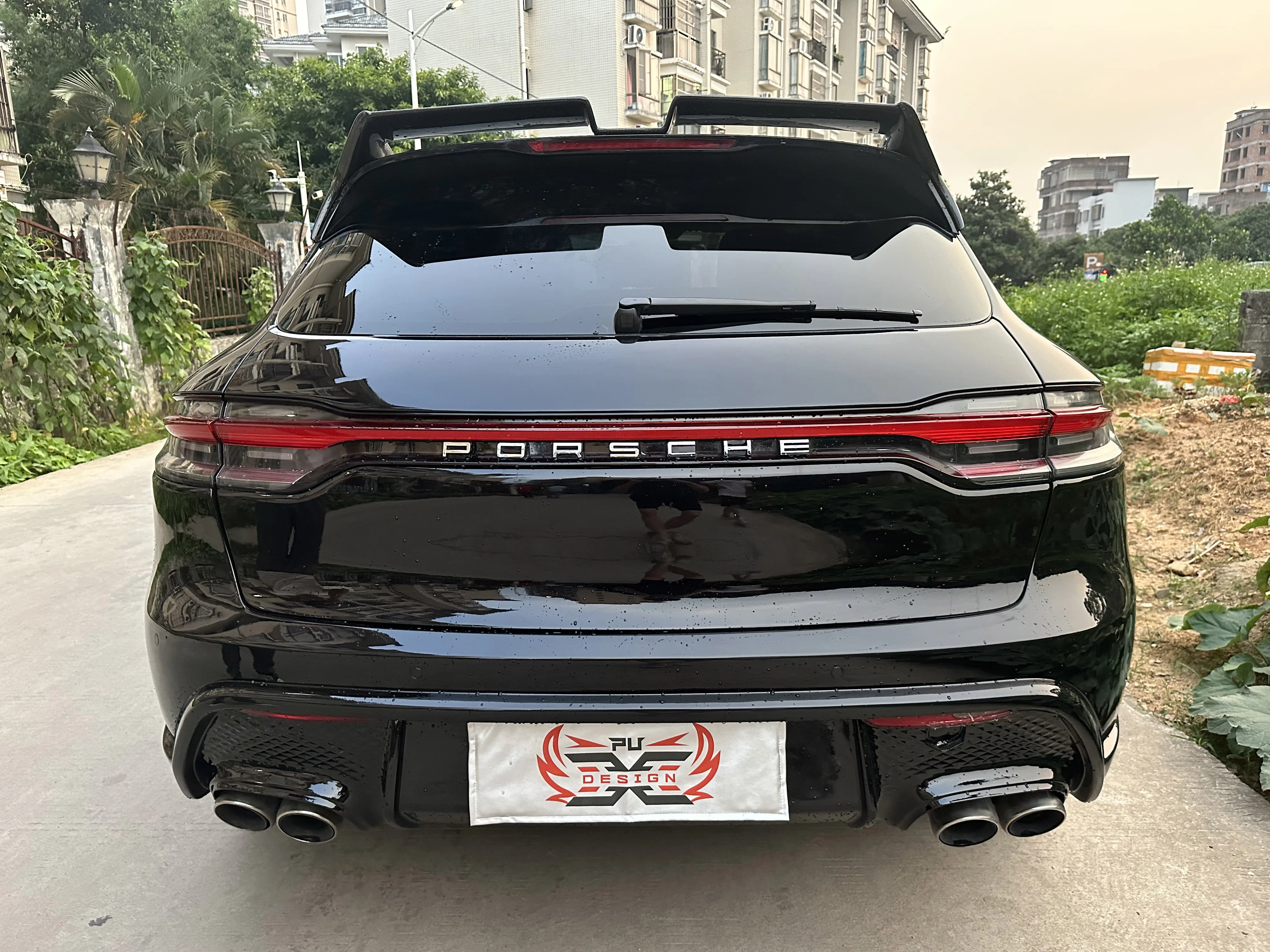 Wholesale For Porsche macan 95B.3 2014-2017 upgrade 2018-2023  FRP Front or Bumper Rear  Body Kit