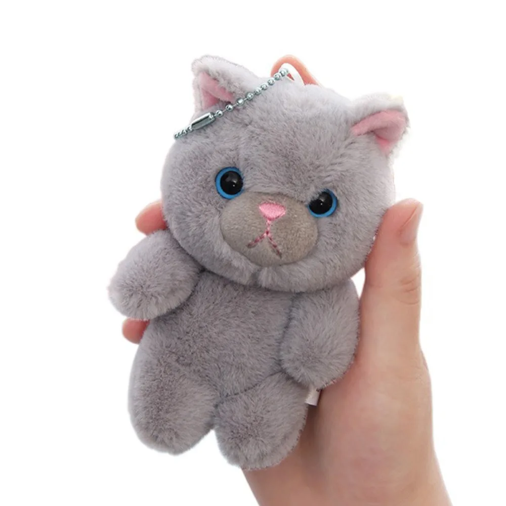 

Creativity Meow Plush Cat Keychain PP Cotton Cute Cat Plush Keyring Lovely Cartoon Plush Cat Doll Pendant Bag Pendant