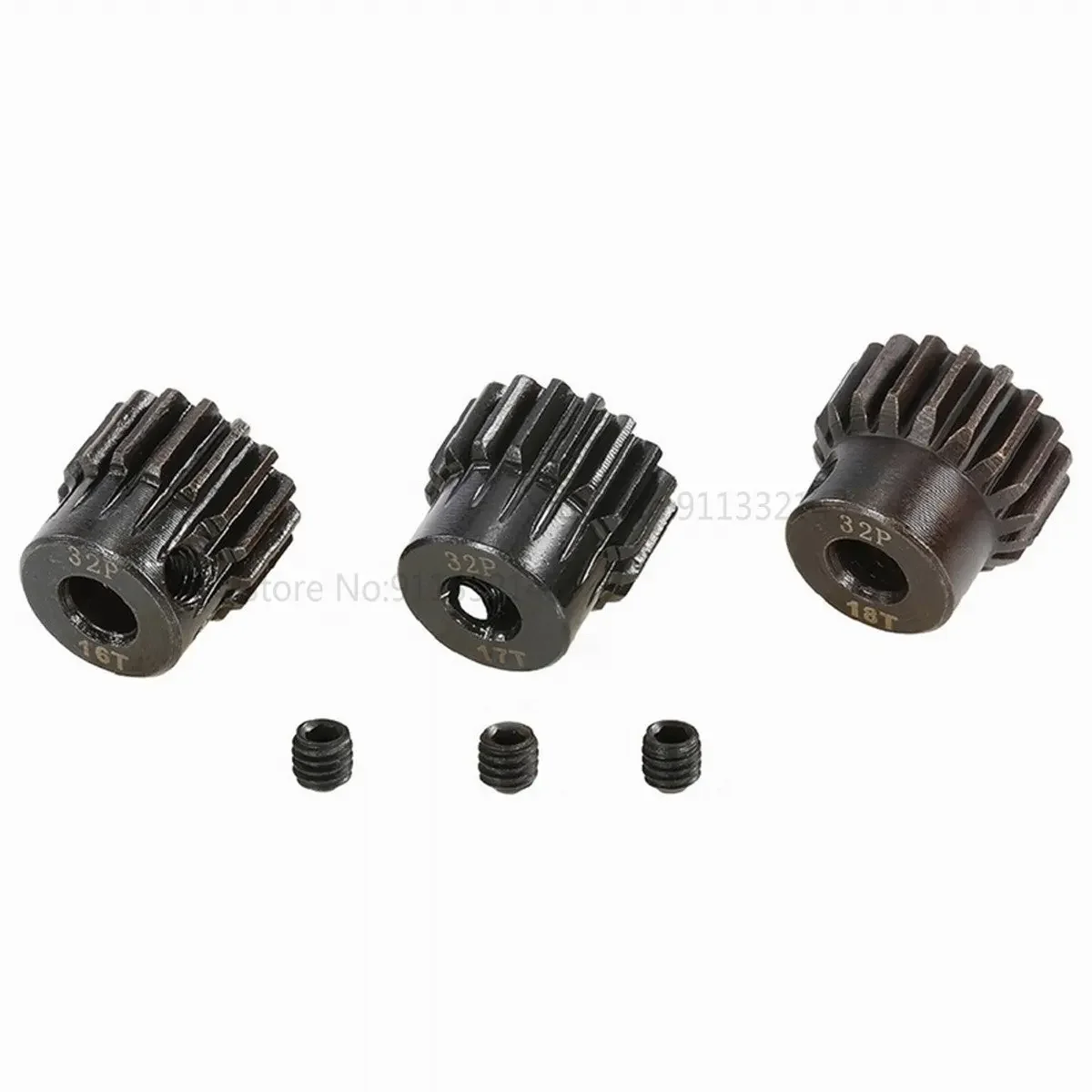 Steel Metal Pinion Motor Gear 0.8 Module 32P 5MM Inner Diameter Motor Gear Motor Gear 13-21T Suitable for 1/10 Diagonal TR