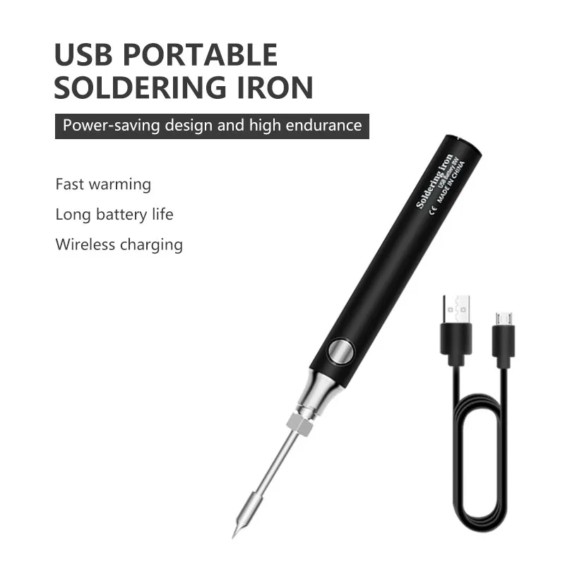 Mini portable Soldering iron cordless charging soldering iron pen with lithium battery 8w