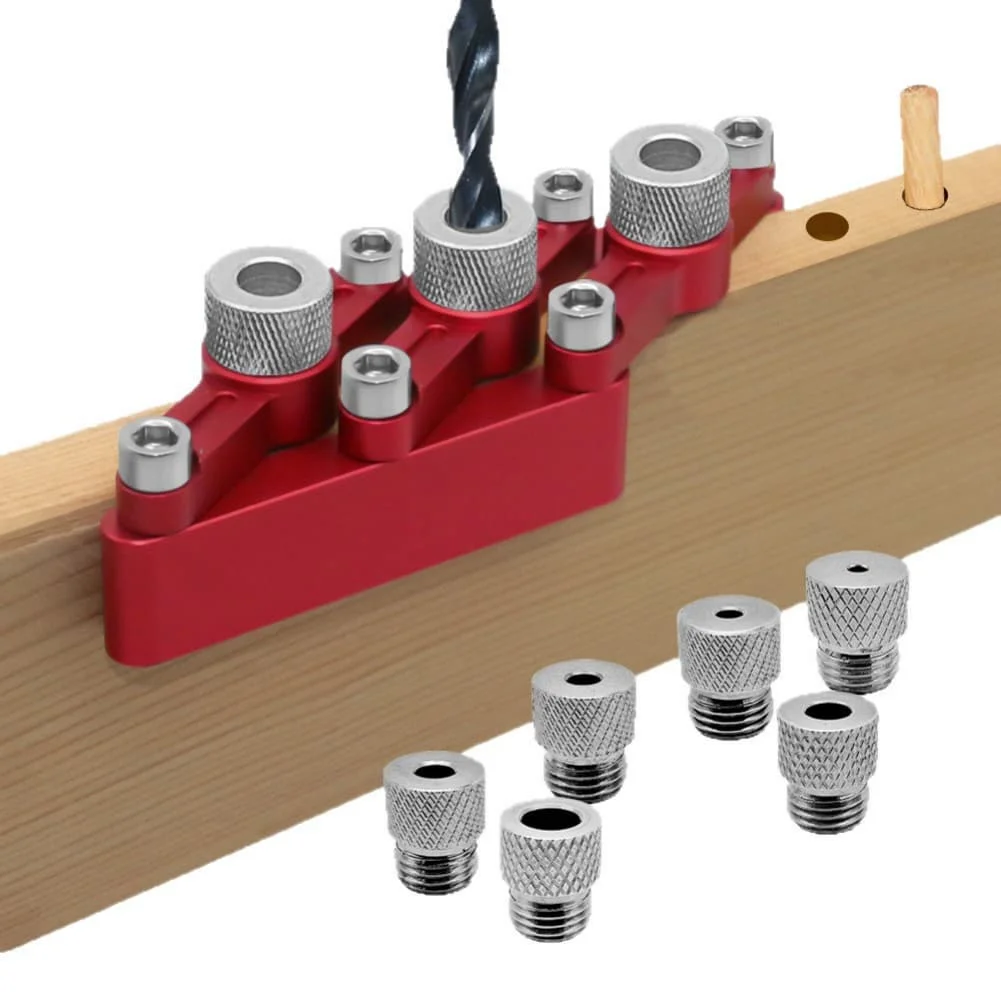 Straight Hole Punching Positioning Tool Self Centering Dowel Jig Kit: Effortless Woodworking Tool For Perfect Drilling