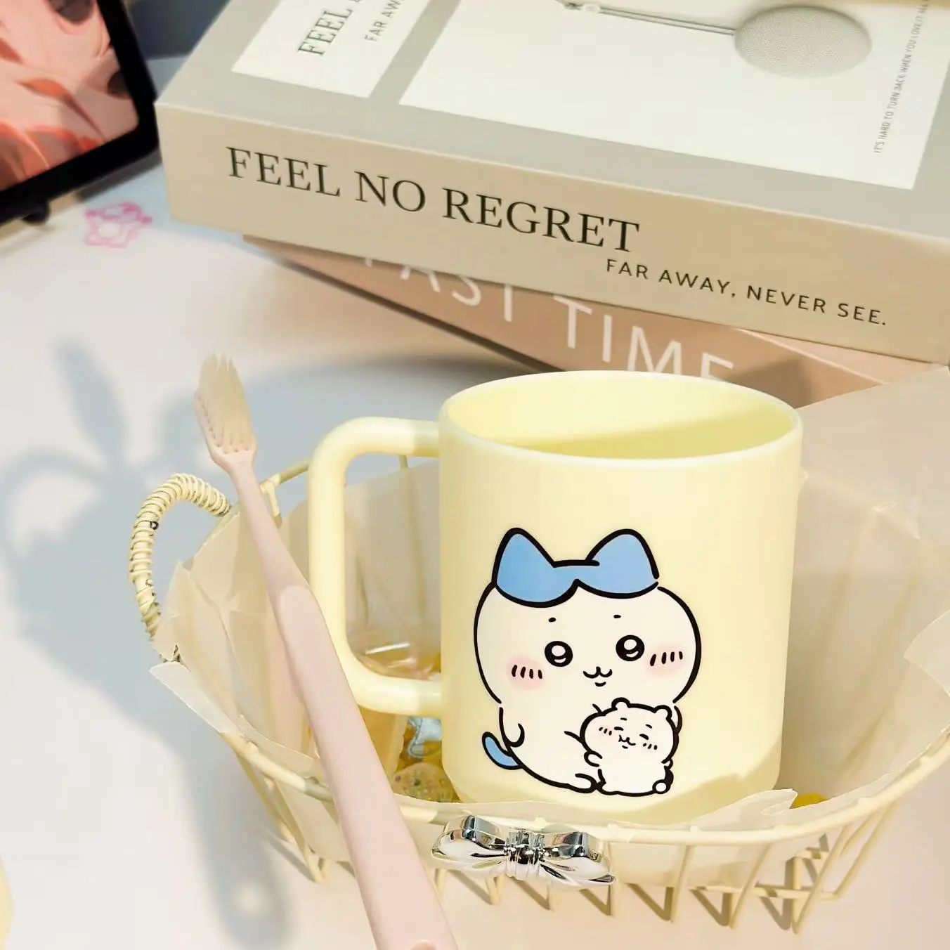 Chiikawa Usagi Hachiware Plastic Mouthwash Cup Cute Cartoon Couple Toothbrush Mug Bathroom Anti Mold Household Wash Cup Gift