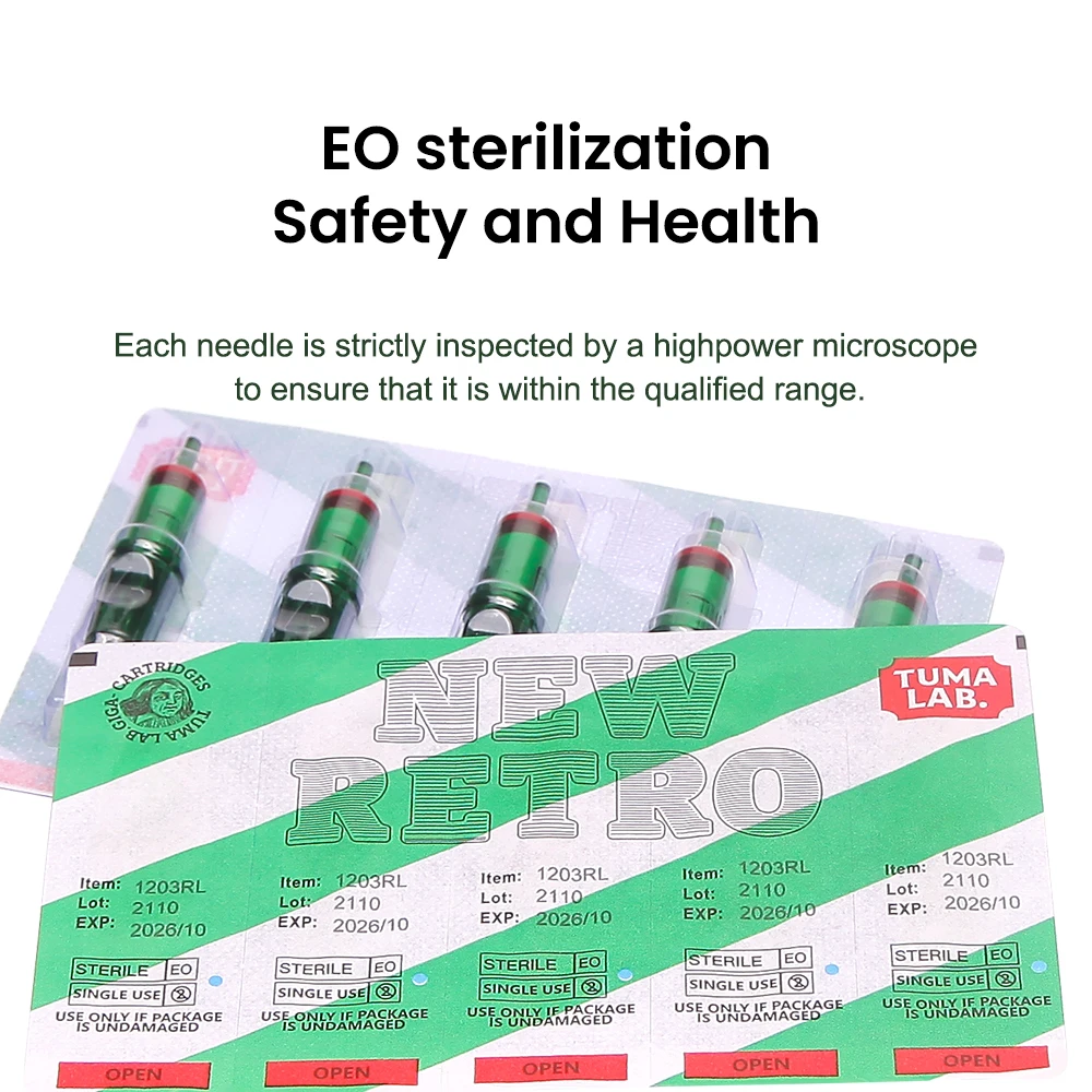 JZ TUMAlab 【JZ Tattoo Machine Store】خراطيش الوشم الإبر الفنان الضروريات 20 قطعة نموذج كامل عالية الجودة الوشم إبرة الطبية الفولاذ المقاوم للصدأ الصف #5