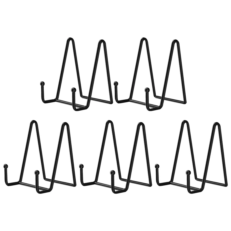 

4,3-дюймовые 5-пакетовые черные металлические витрины, подставка для тарелок, держатель для тарелок, витрины для фотографий, декоративная тарелка, книга