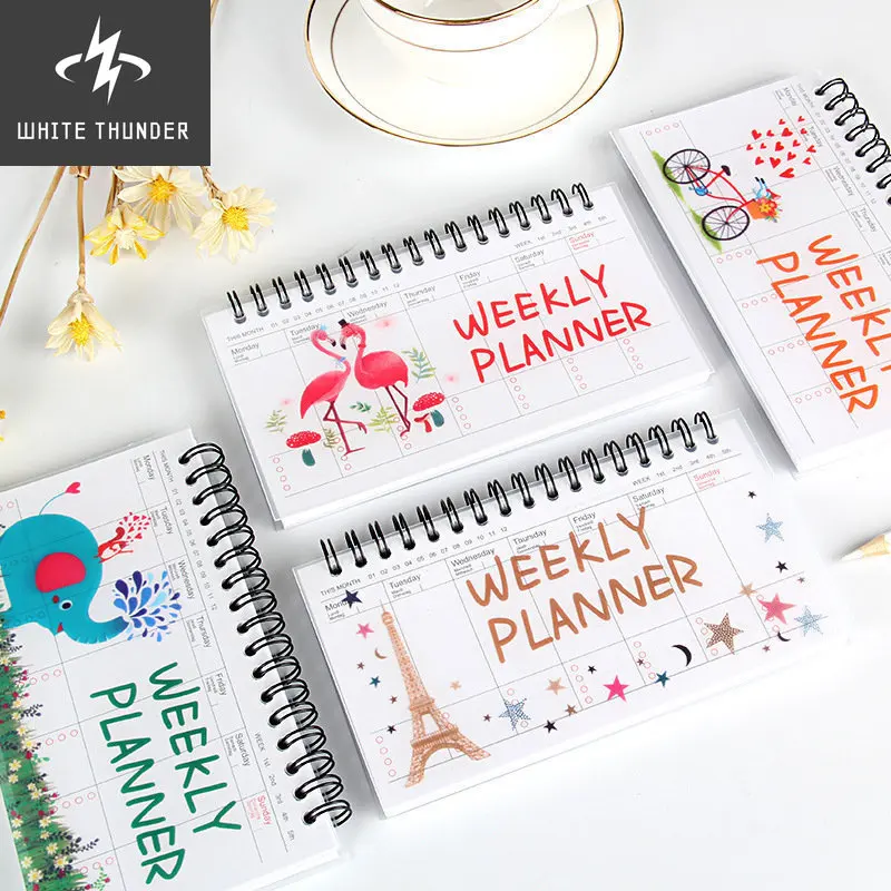 

Kawaii Weekly Planner Notebook Journal Agenda 2023 2022 Cure Diary Organizer Schedule School Stationary Office Supplies Gift