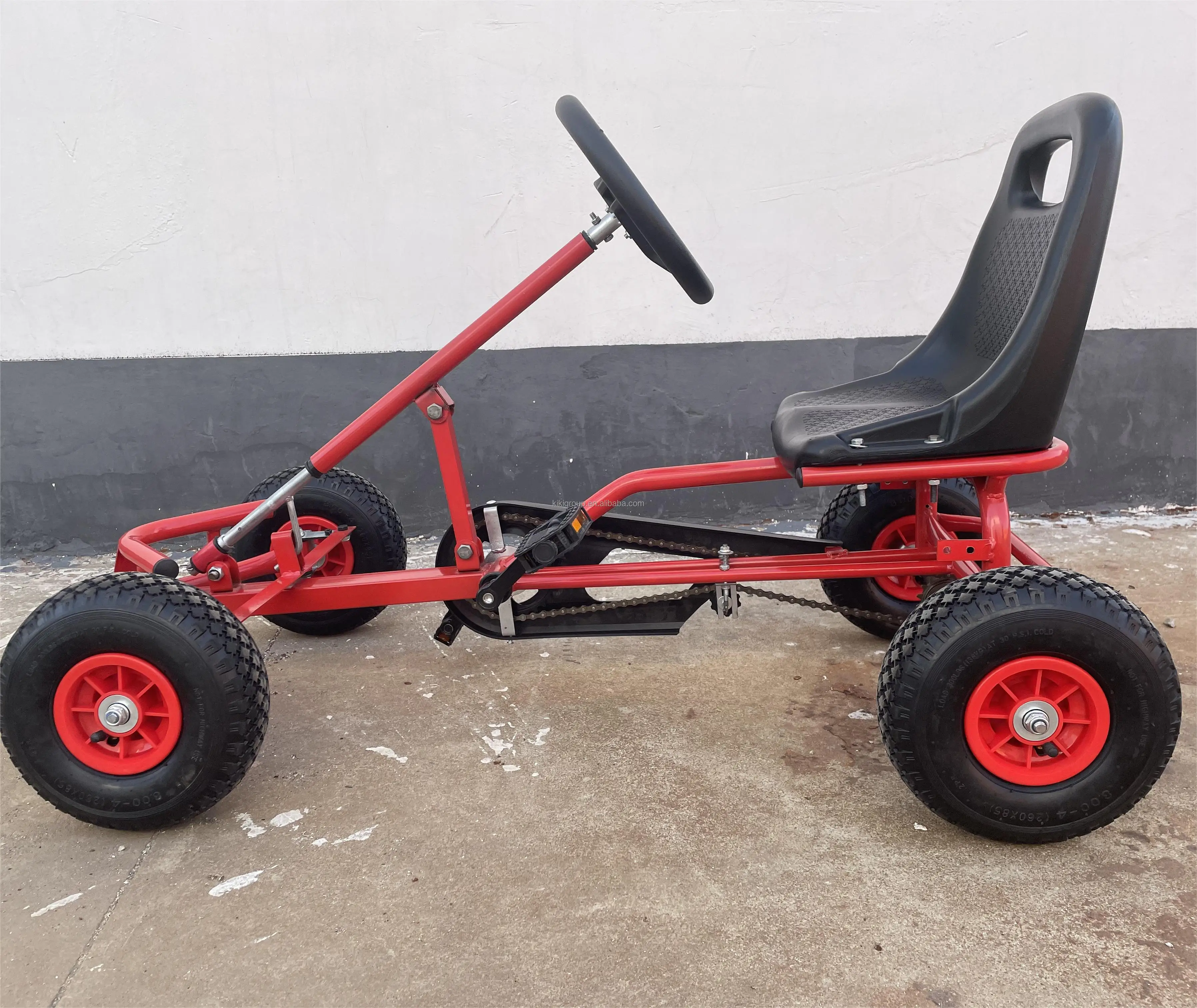 Popular entertainment manufacture ABS& steel material adult pedal go kart for sale