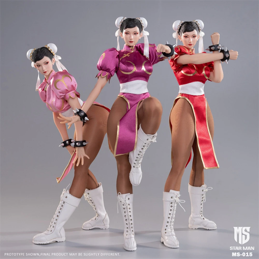 

2025 Q4 STAR MAN MS-015 1/6 Female Fighter Action Figure Movable Eyes Figurine 12'' Soldier Model Full Set Collectible
