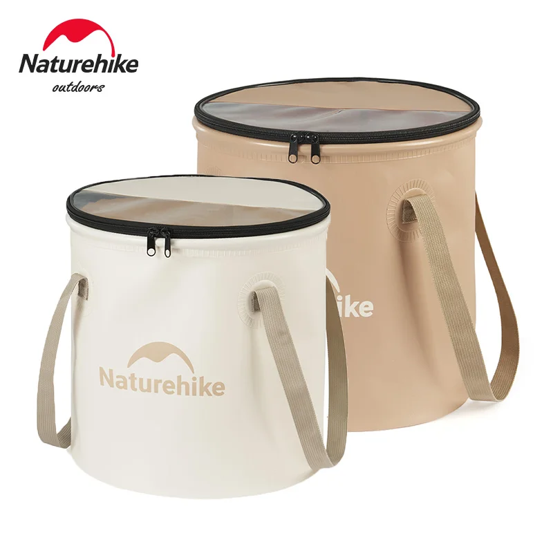 Naturehike Folding Water Bucket Camping Portable Large Capacity Buckets Outdoor Picnic Travel Multifunctional Storage Buckets