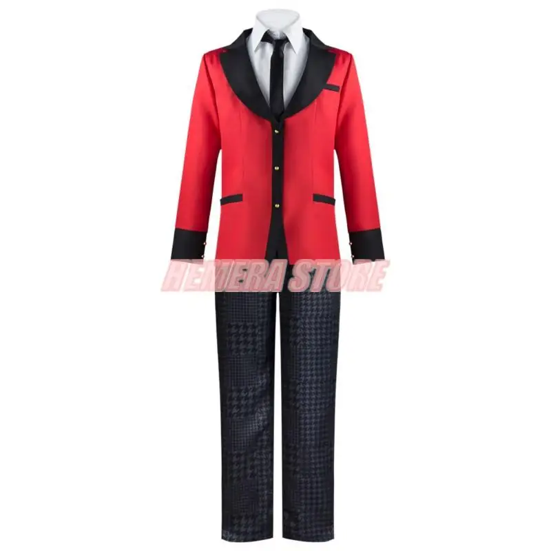 Kakegurui Suzui Ryota Anime Cosplay Traje para homens, uniformes escolares apostador compulsivo, perucas Ryota, trajes de Halloween