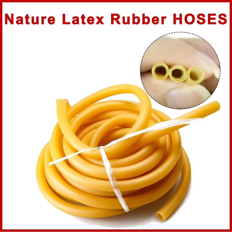 

Nature Latex Rubber Hoses 2 3 4 5 6 7 9 10 12 14 17 mm ID x OD High Resilient Elastic Surgical Medical Tube Slingshot Catapult