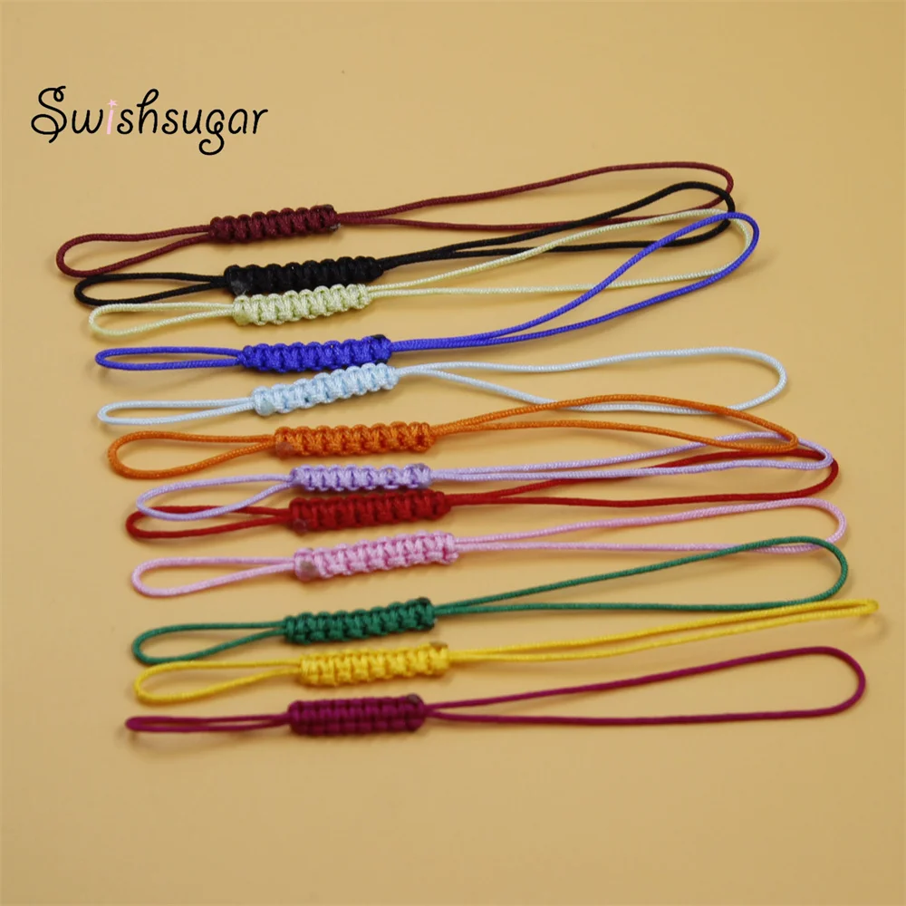 3pcs DIY Charm Pendant String Rope For Cup Bag Phone Keychain Strap Jewelry Craft Findings Hanging Cords 26 Colors Choice
