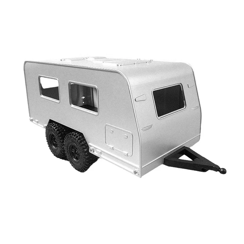 ODIES-Simulation RV Trailer Recreational Vehicle Model For 1/16 1/18  RC Crawler TRX4M Upgrade Part