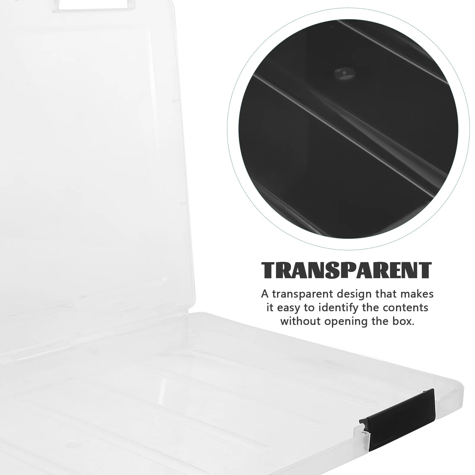 Kotak File Plastik Transparan Tempat Dokumen Ukuran A4 untuk Rumah Kantor Perjalanan Tempat Kertas Organizer Penyimpanan Majalah