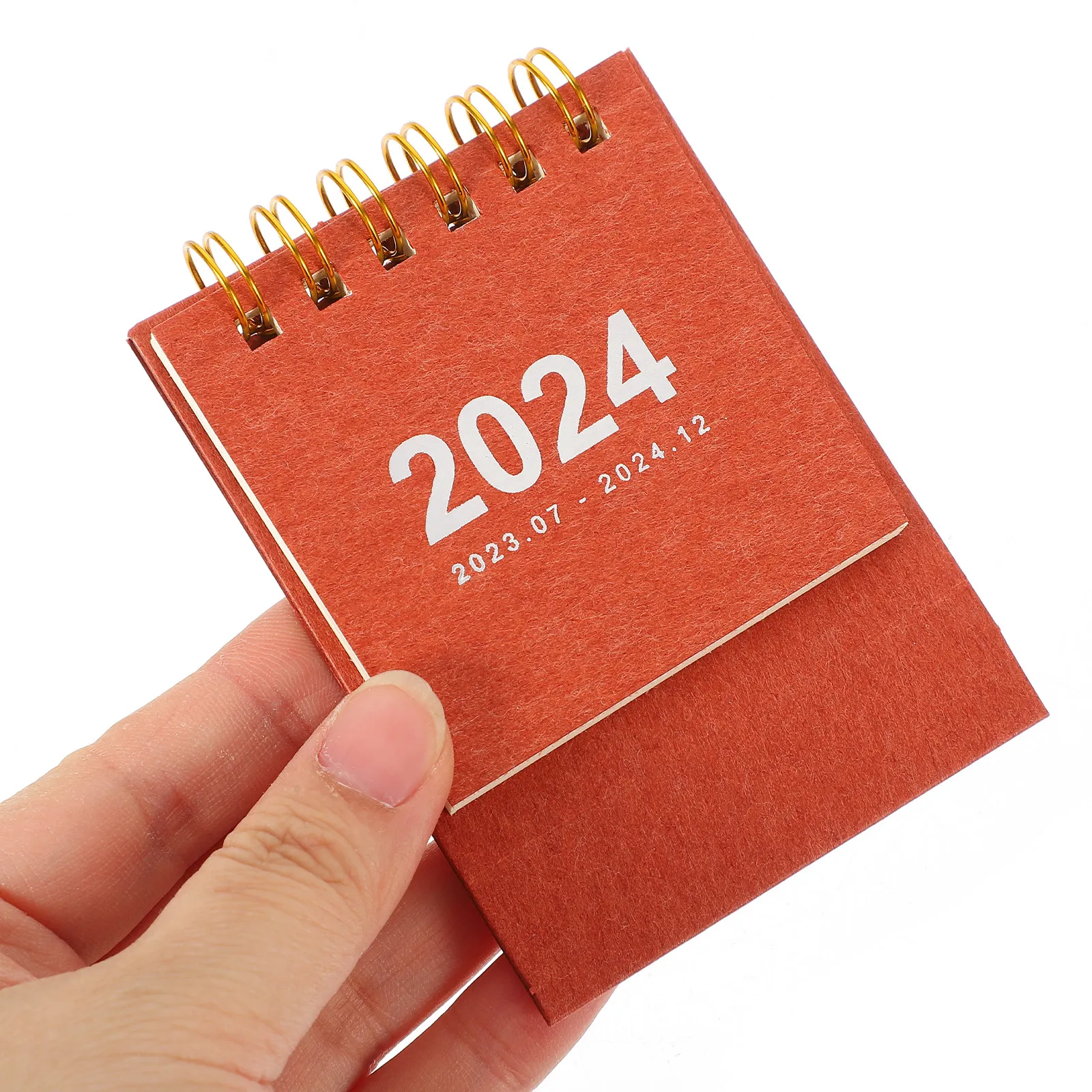 

2024 Small Desktop Calendar Paper Material Office Desk Monthly Memo Note Standing Calendar Home Accessory