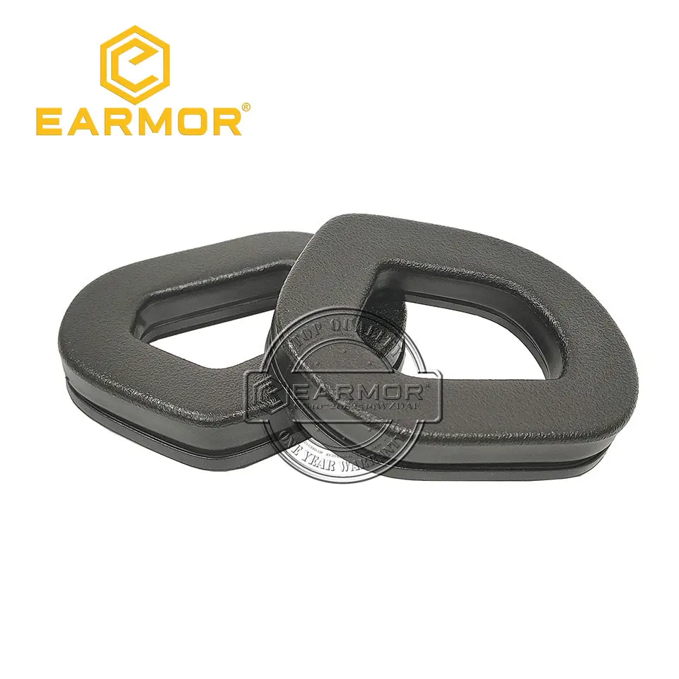 Ossmen-Earmor Headset Earmuffs, Preto Silicone Gel Almofada Almofada de Almofada, Acessórios Headset, Fit para M31, M32, M31H, M32H Headset, Par, S03