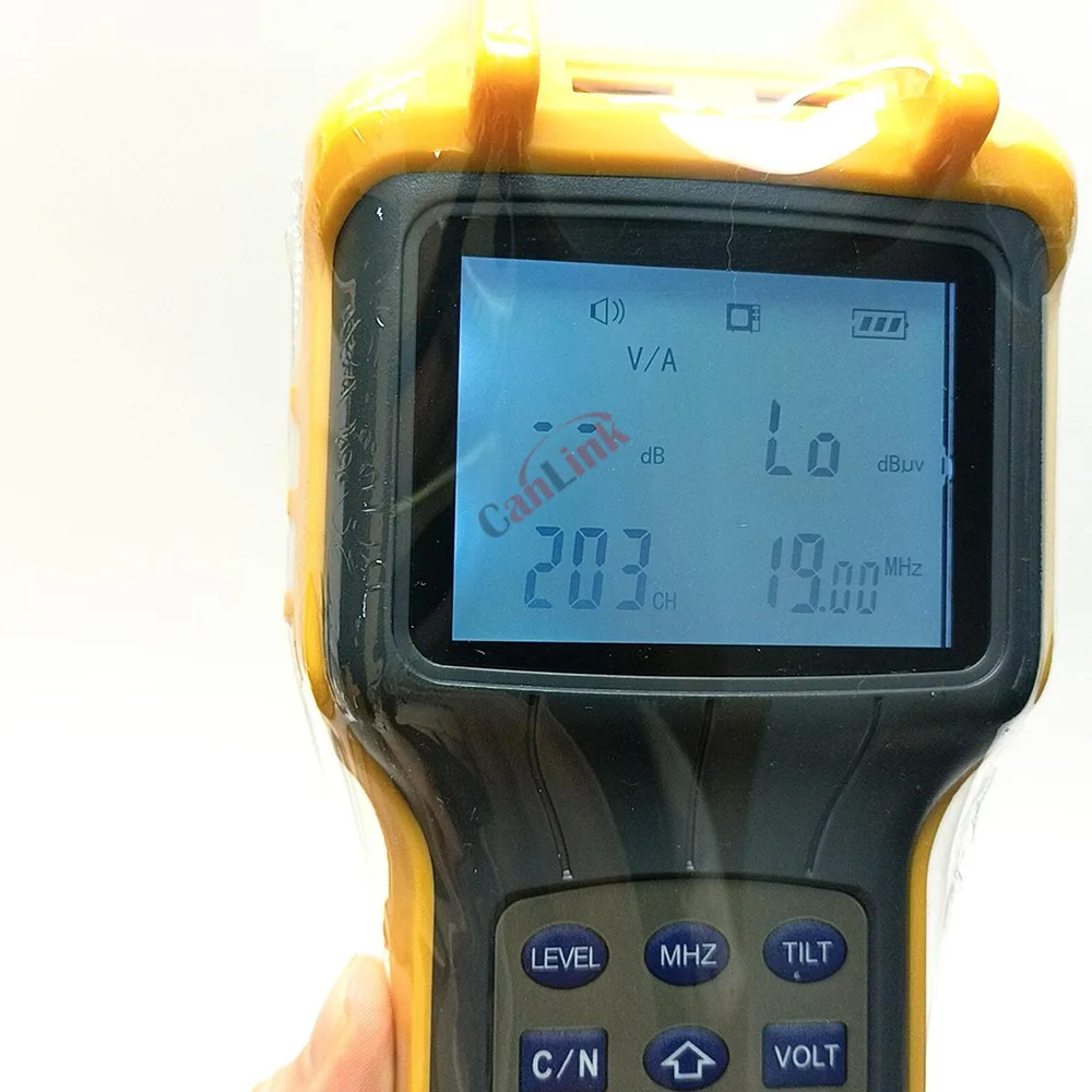 17S5200 Cable TV Tester RY-S110 Handheld Analog Signal Level Meter DB Tester CATV Signal Level Meter 46-870MHz Cable TV Tester