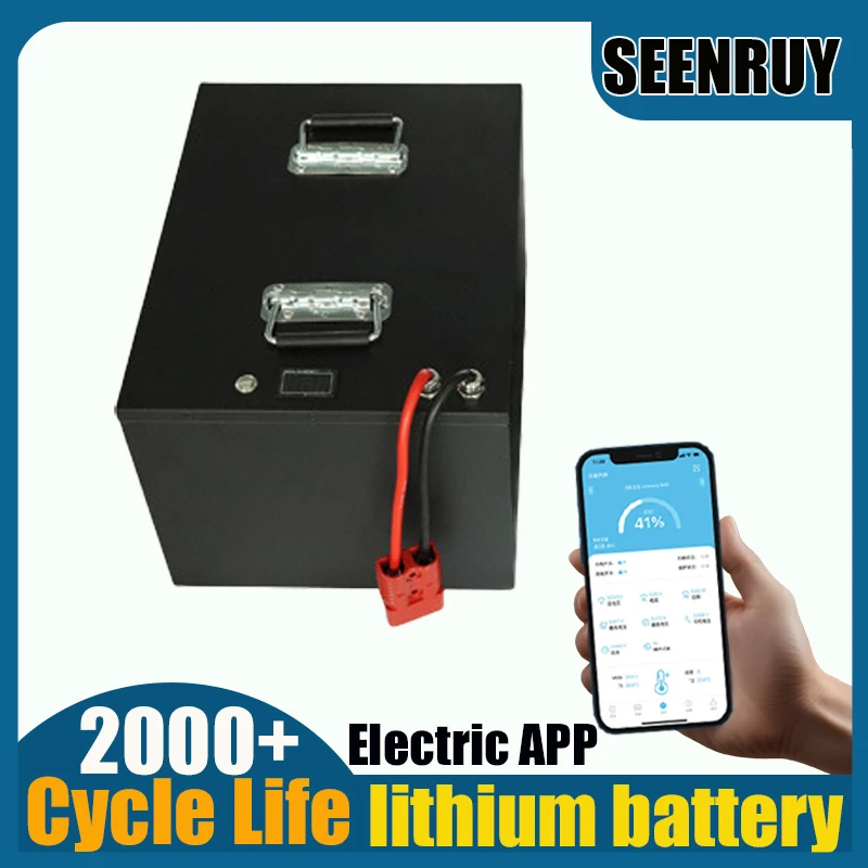 36V 120AH LI-ION Lithium Battery Free Charger with BMS 120A 170A 320A for Electric Wheelchair Home Energy Storage RV