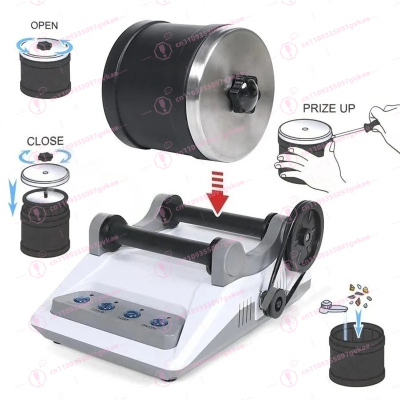 Fun Electric Gem Polisher Machine Grinder Set DIY Stone Polishing Machine Test Toy For Adults