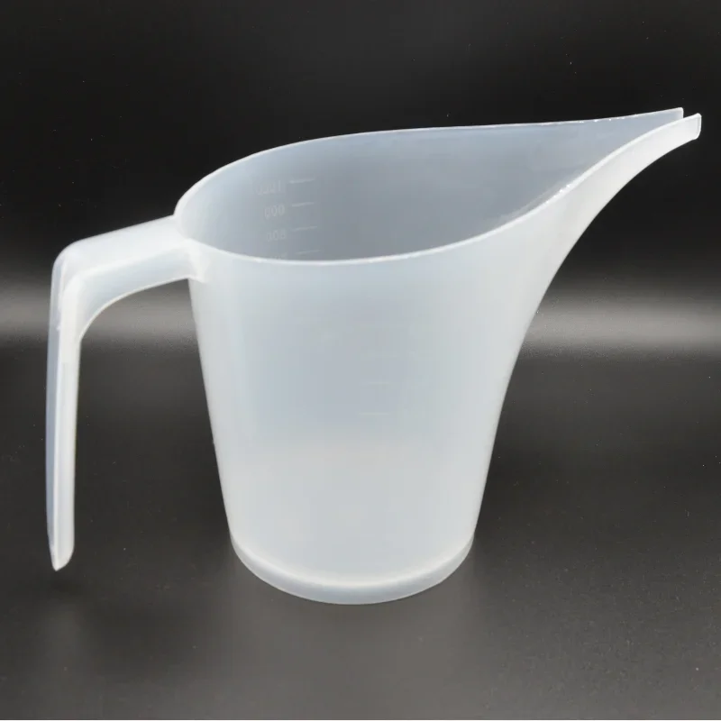 1Pcs 1000ML Tip Mouth Plastic Measuring Jug Cup Kitchen Supplies With Graduated PP Liquid Measure Container White Baking Tools