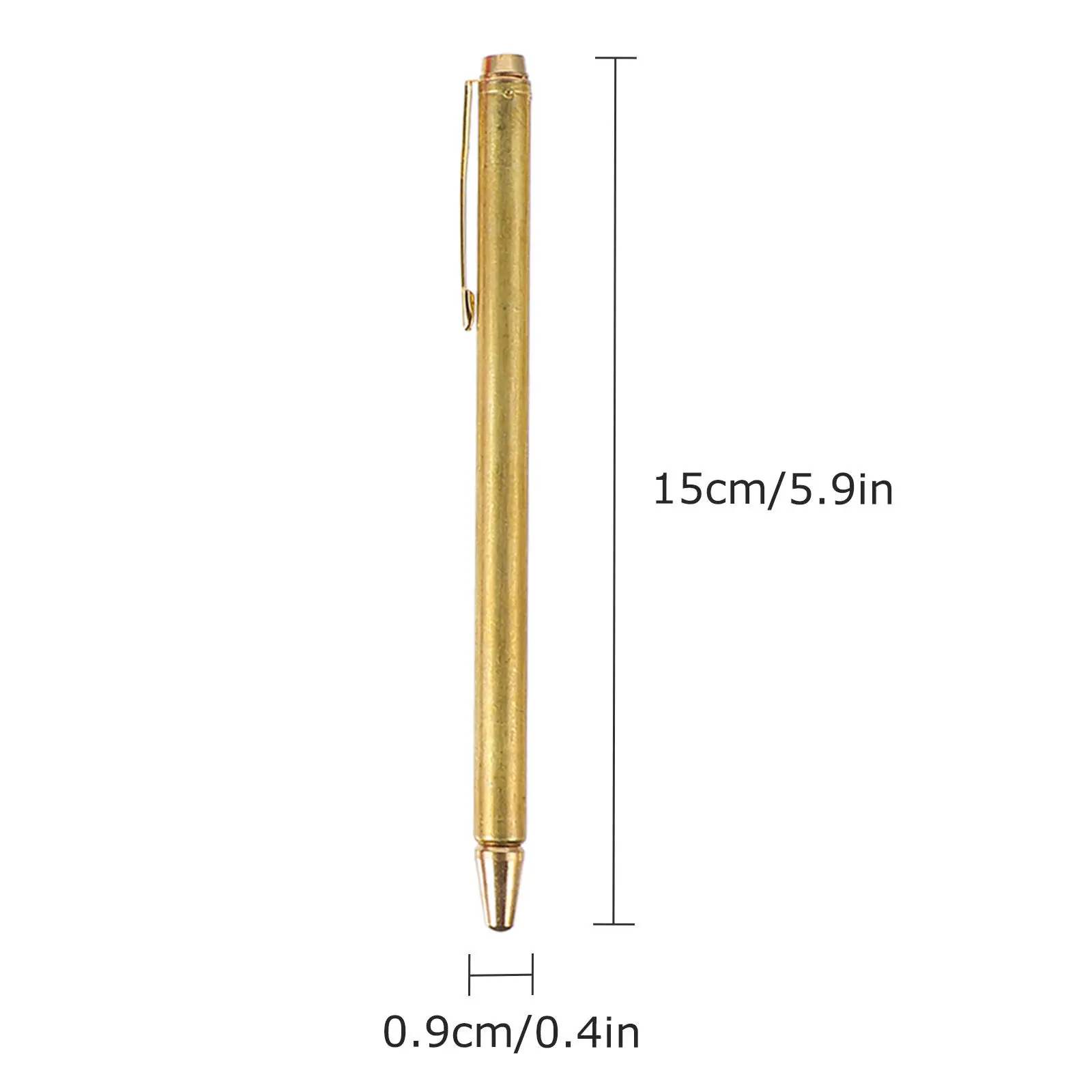 2pcs Copper Dowsing Rods Retractable Pen Shape Divining L Rods Water Measuring Tool Practical Gifts