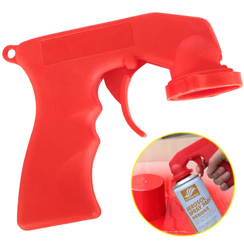 Car Spray Paint Gun Professional Paint Can Adapter Handle Tool with Full Grip Trigger for Auto Maintenance Paint Polish Tools