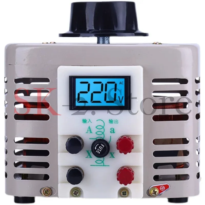 Voltage Regulator 220V Single-phase TDGC2-500W/1000WAutotransformer Liquid Crystal Meter 0-250V Adjustable