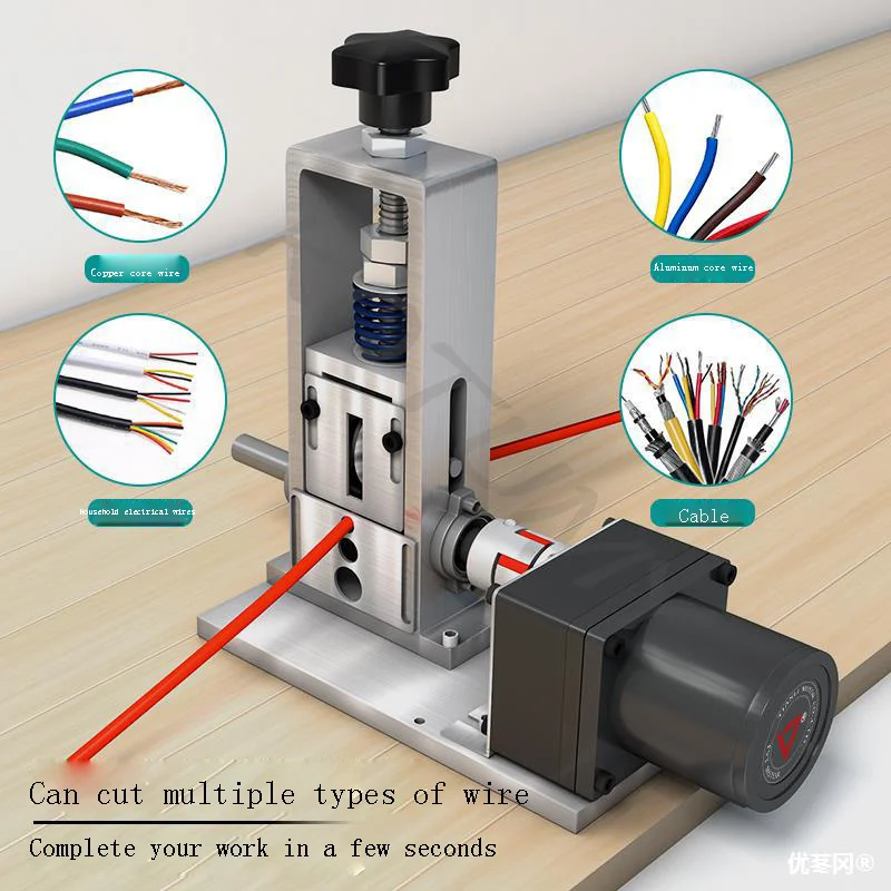 Electric Wire Stripping Machine Copper Cable Scrap Recycle Alloy Steel Cable Peeling Stripper Machine