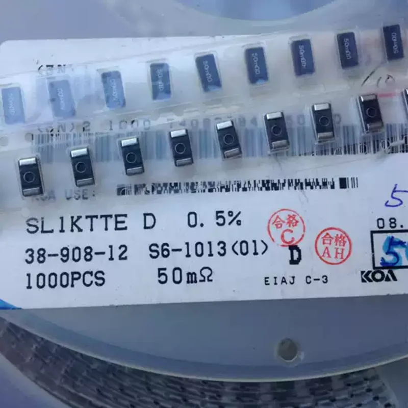 5-100pcs 2512 2W 50 milliohms 50mR 0.05 ohms 0.05R Japanese surface mount sampling resistor