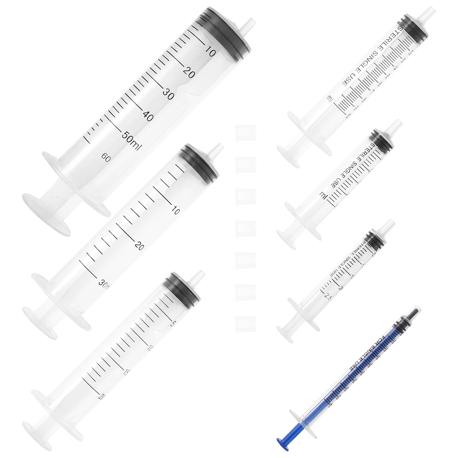 Plastic Syringe Perfume Dispenser 50ml Portable Travel Container Easy Use Wear Resistant Scale Sturdy Connection Suitable Users