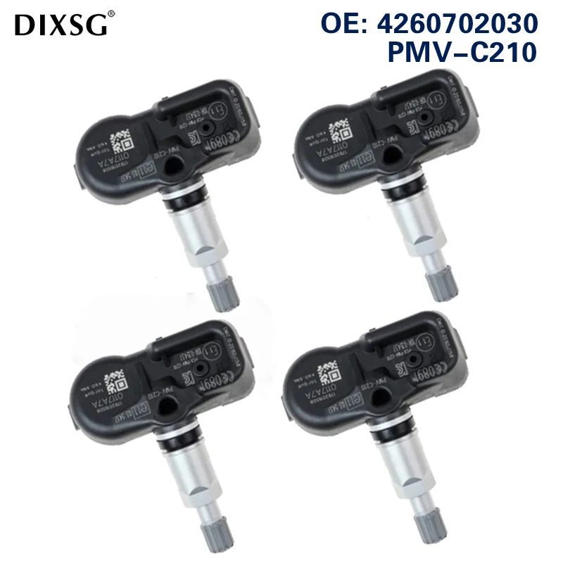 Sensor de pressão dos pneus, 42607-02030, PMV-C210 para Lexus LC LS 2013-2025, 433MHz, 4260702030, PMVC210, TPMS, 4Pcs