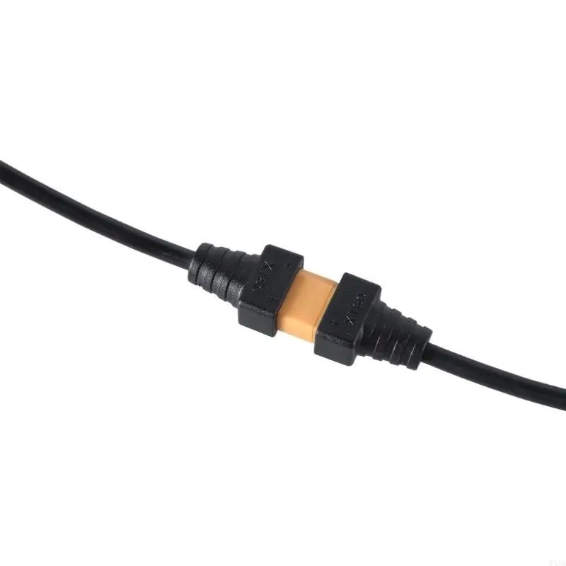 XT60 Male to Female Extension Wire Model Aircraft Connection Cable for Energy Storage Systems and Electronics Black 
