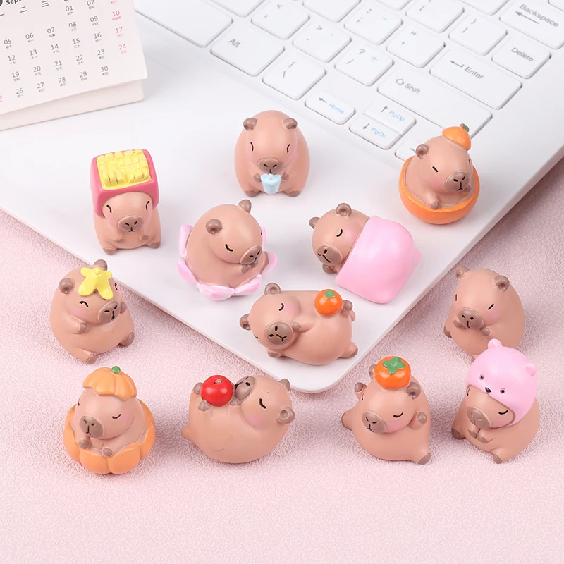 Figura de dibujos animados de Anime Capybara Blind Box, juguetes de simulación de animales, muñeca para niños, regalo de cumpleaños y Navidad para niñas, 1 unidad