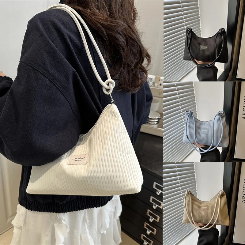 

Women Large Capacity Shoulder Bag Lightweight Adjustable Strap Zipper Closure Ladies Handbag Crossbody Bag