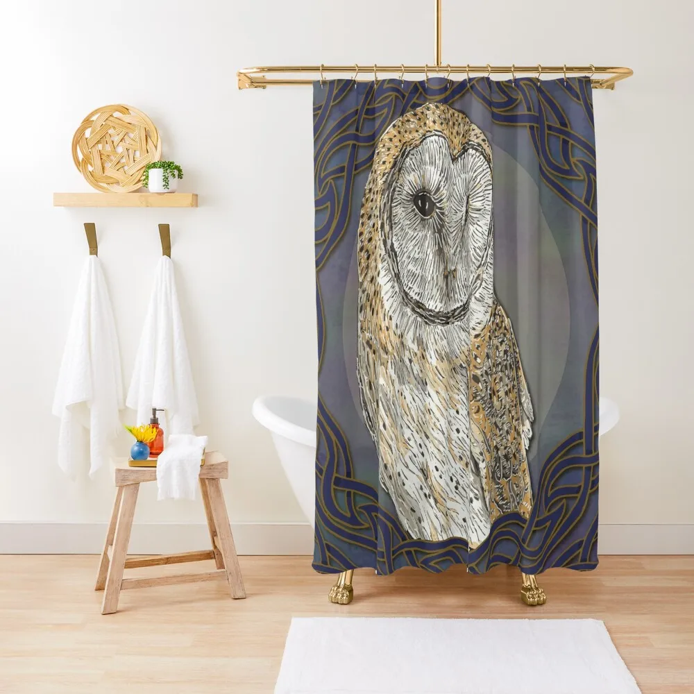 

Celtic Owl Shower Curtain Anime Bathroom For The Bathroom Waterproof Fabric Bathroom Showers Curtain