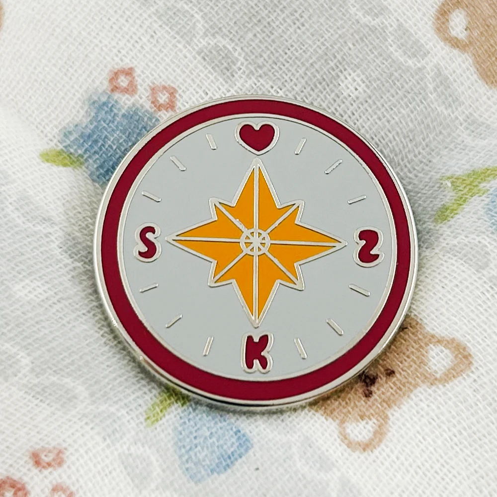 SKZ-Compass Emaille-Anstecker K-Pop Abzeichen Koreanische Band-Peripherie Brosche Musik-Schmuck Fan-Geschenk Sammlerstück Souvenir Neuheit Dekorativ – Detail 4