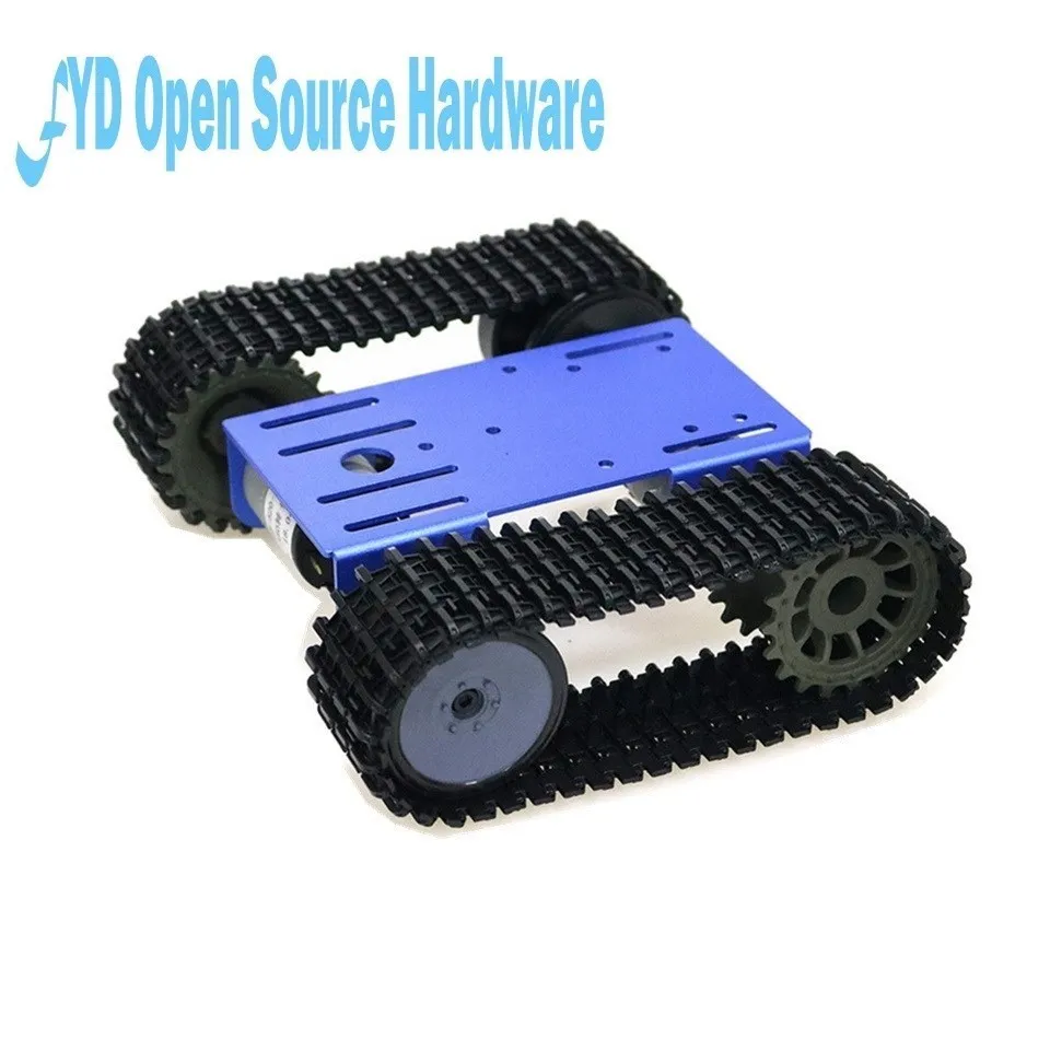 1set mini T101 Smart Robot Tank Chassis Tracked Car Platform with 33GB-520 Motor for DIY Robot Toy Part