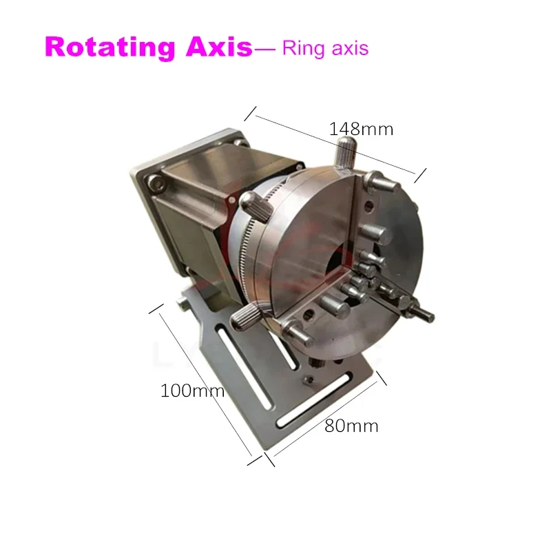 Rotary Ring Jewelry 4th Axis Professional Rolling Roller Round Wheel Rotation Axis for CNC Router Fiber Laser Marking Machine