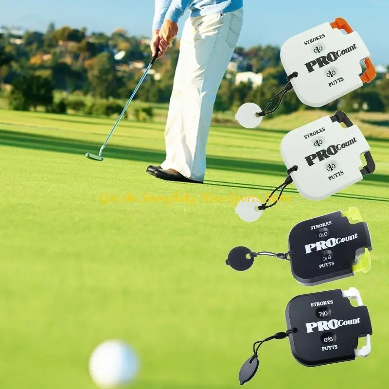 

E56D Golf Scoring Counter Square Scoring Player Stroke Counter Golf Score