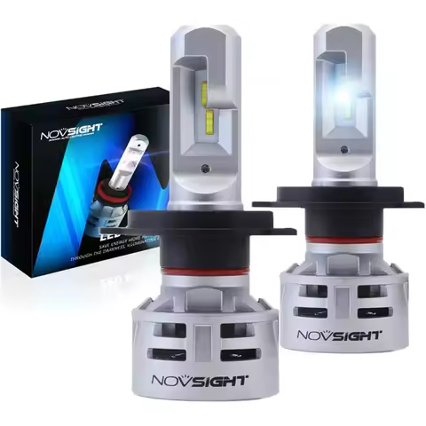 NOVSIGHT H4/HB2/9003 Led H7 H11 H8 H9 9005 HB3 9006 HB4 Car Led Headlights 6500K White 60W 10000LM Fog Lights Auto Lamp Bulbs
