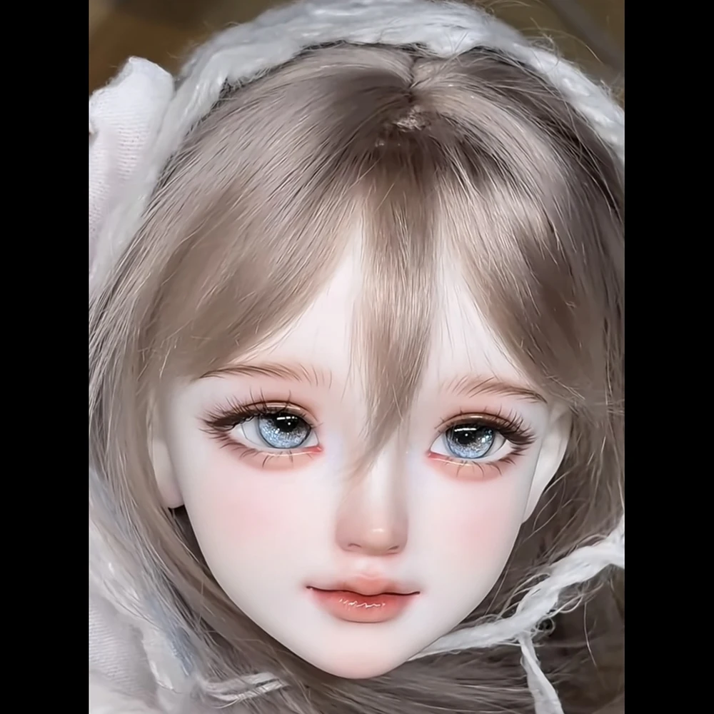 1/3 BJD Doll Head No Makeup Resin Material DIY Doll Head No Makeup Head Toy