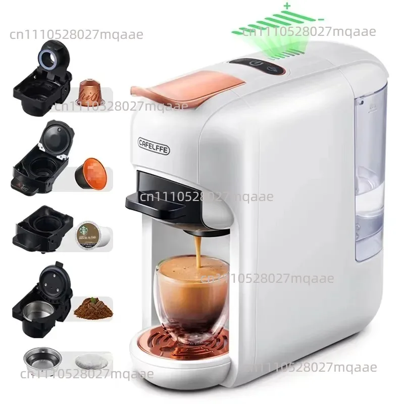 Cafetera de Cápsulas 5 en 1 NES/DG/KCUP/ESE, Negra, Espresso, Portátil, para Viajes, Habitaciones de Hotel, Mini Cafetera Comercial Universal 606
