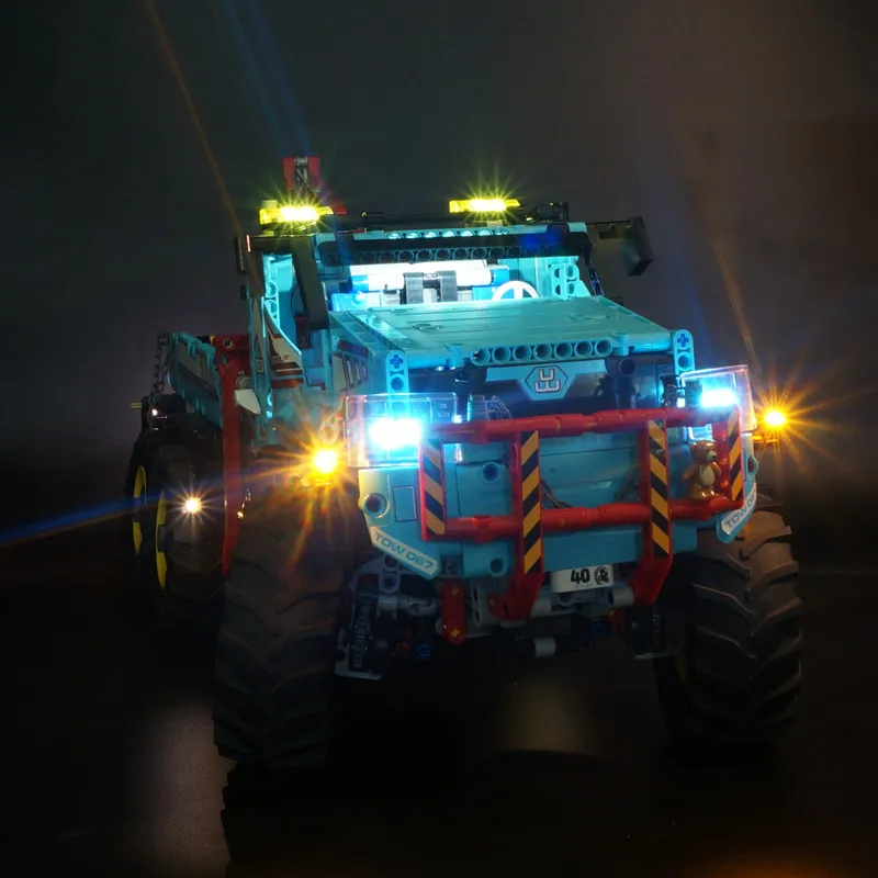 LED Lighting Set Suitable for LEGO Technic 6x6 All Terrain Tow Truck 42070 (Not Including Building Blocks)
