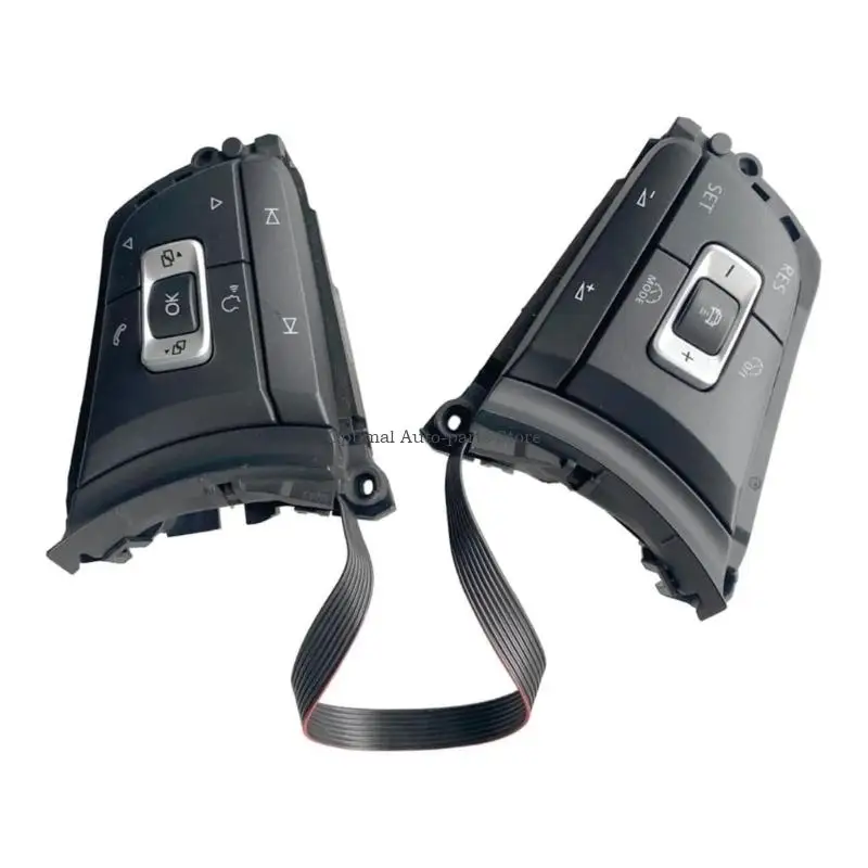 

Universal Fit Shock Resistant Illuminated Steering Wheel Buttons Enhancing Safety During Nighttime Driving 5G0959442N