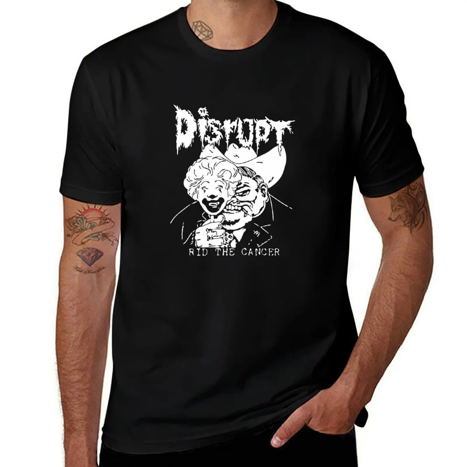 Disrupt Rid The Cancer T-Shirt t shirt men 100% cotton luxury brand T-Shirt