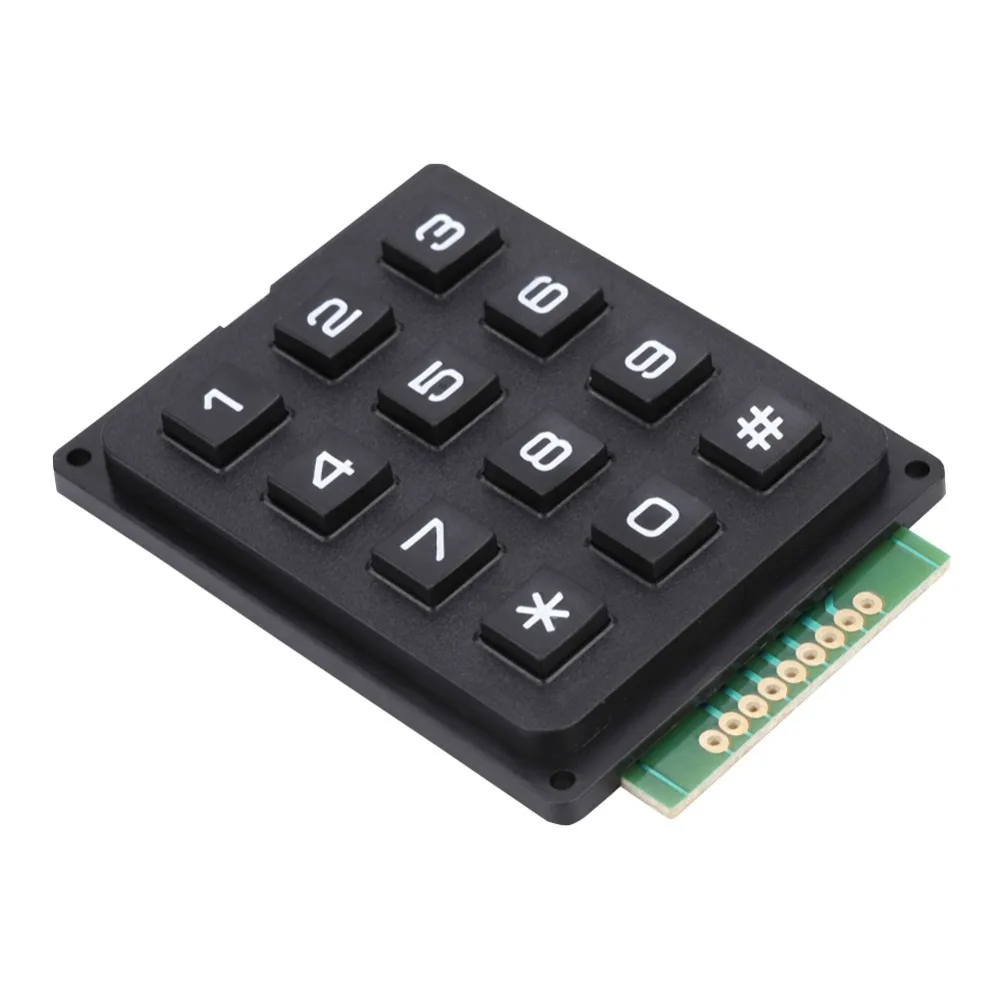 Practical 12 Keys Keyboard Modules 3x4 Push Buttons Matrix Array Switch Keypad Module DIY Electronics