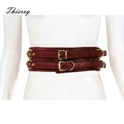 Thierry Bondage Restraint Waistband with D-Rings Fetish Waist Belt BDSM Adult Games Sex Toys for Women