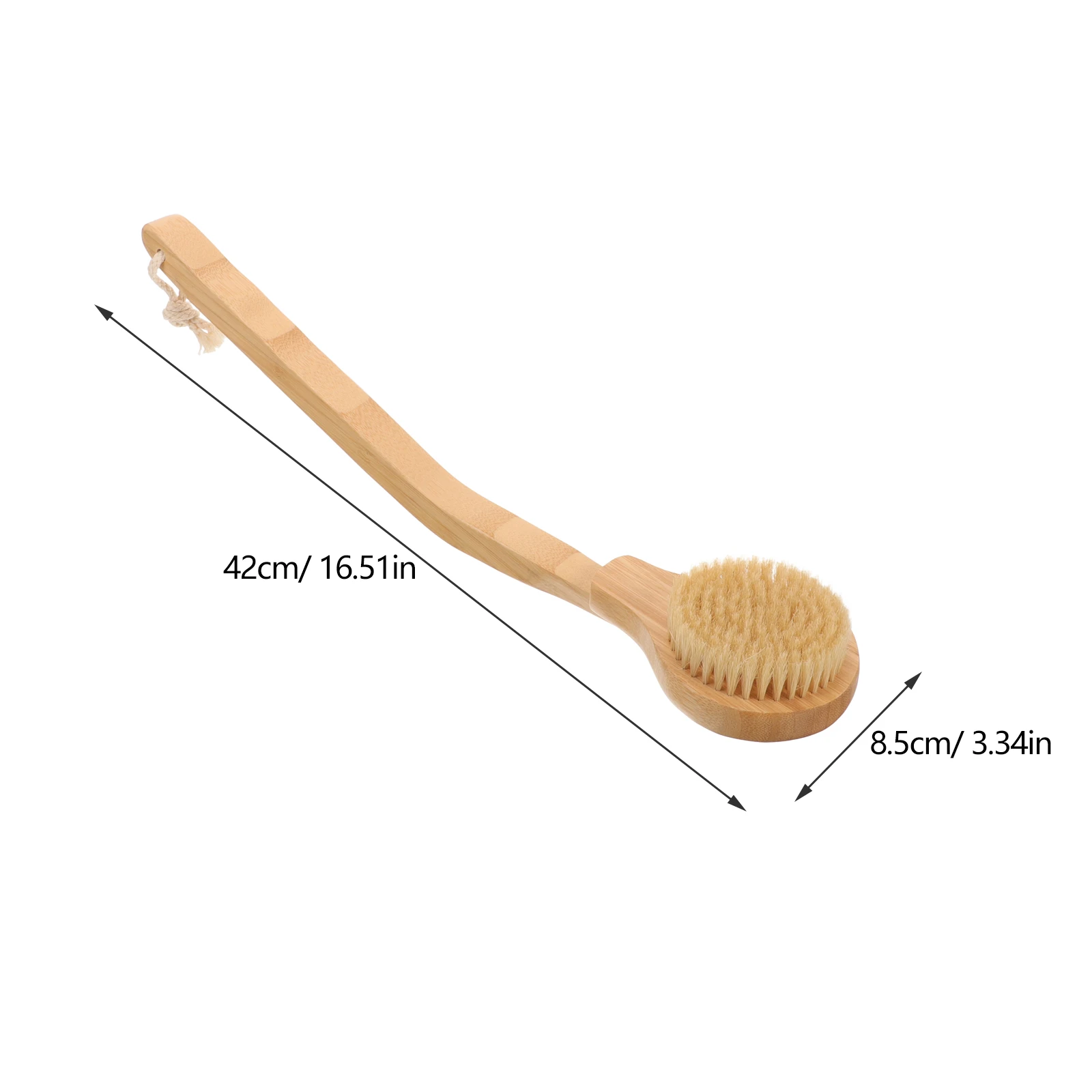 Bathroom Back Scrubber,Long Handle Body Scrubber,Light&Easy-to-Hold Shower Brush for Skin Cleansing Exfoliating Bathroom Supply